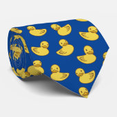 Cravate Ducky Navy Blue Duck Pattern (Roulé)