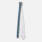Cravate Ducky Navy Blue Duck Pattern (Dos)
