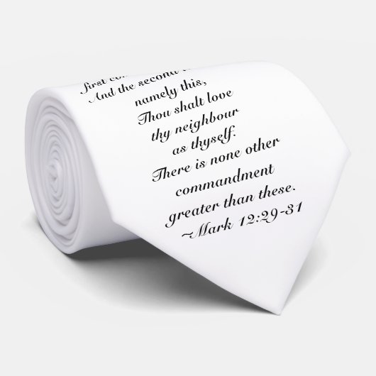 Cravate d'usage d'écriture sainte, blanc - 12h29 (Roulé)