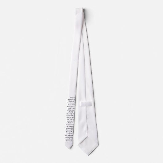 Cravate d'usage d'écriture sainte, blanc - 12h29 (Dos)