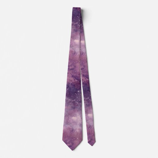 Cravate Dusk Rose Galaxy Series (Devant)