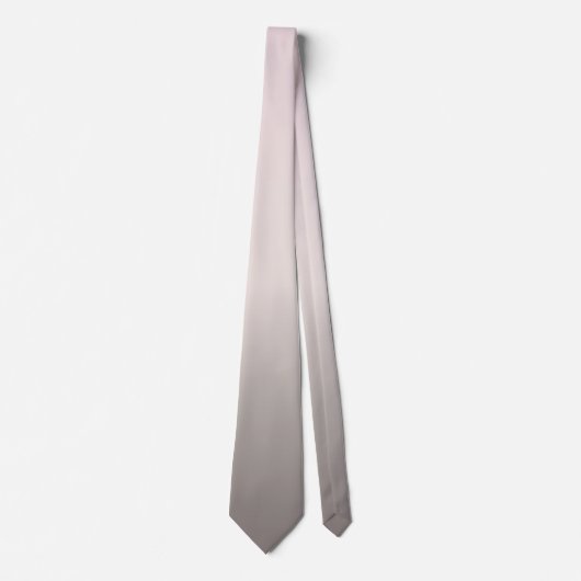 Cravate Dusky rose Taupe Gradient moderne minimaliste (Devant)
