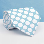 Cravate Dusty Blue Jumbo Polka Dots Custom Necktie<br><div class="desc">Make a bold statement with this custom necktie featuring vibrant jumbo polka dots. Perfect for adding a touch of playful elegance to any outfit, this necktie is a unique and eye-catching accessory that’s sure to turn heads. Whether you’re dressing up for a special occasion or adding some personality to your...</div>