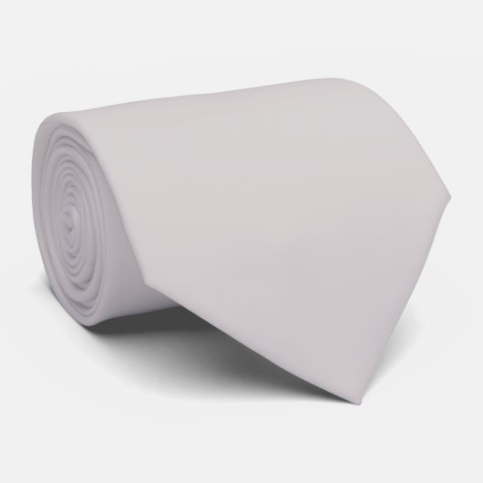 Cravate Dusty Gray Soft Pastel Solid Color (Roulé)