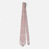 Cravate Dusty Rose Dusty Rose Brown Mariage Monogramme (Devant)