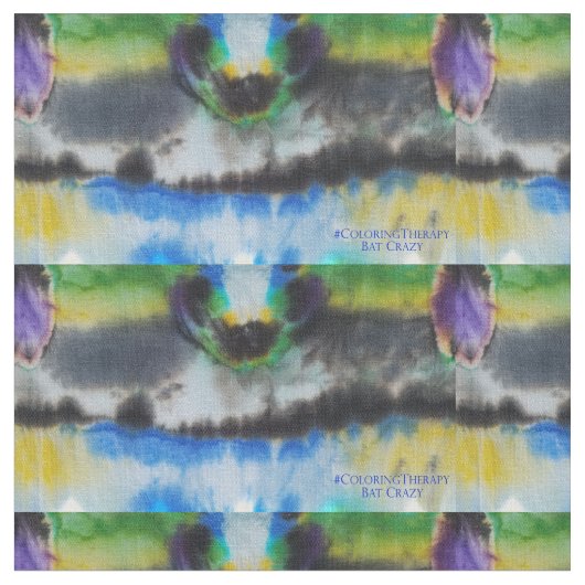 Cravate-Dye Bat tissu fou (Fermer)
