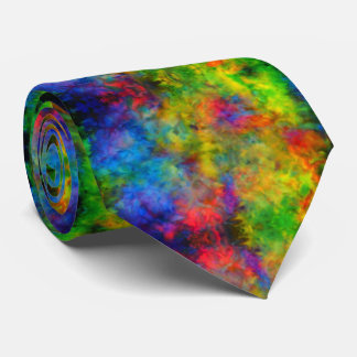 Cravate [Dye-Cravate atomique] Couleurs arc-en-ciel psyché