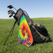 Cravate-Dye Disque Golf Disque Serviette (Vert)