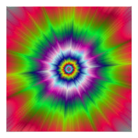 Cravate-Dye Explosive Zazzle Poster parfait