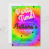 Cravate-Dye Invitation Anniversaire, Si Super ! (Devant)