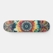 Cravate-Dye Psychédélique Cercles Skateboard (Horz)