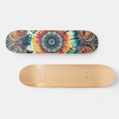 Cravate-Dye Psychédélique Cercles Skateboard (Horz)