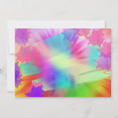 Cravate-Dye Retro invitation fête d'anniversaire (Dos)