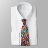 Cravate Dynamic-Modern Geometric Pattern (Attaché)