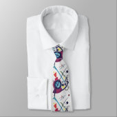 Cravate Dynamique Kandinsky – Énergie Géométrique (Attaché)