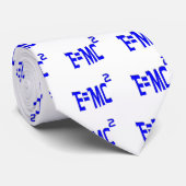 Cravate E=MC2 (bleu) (Roulé)