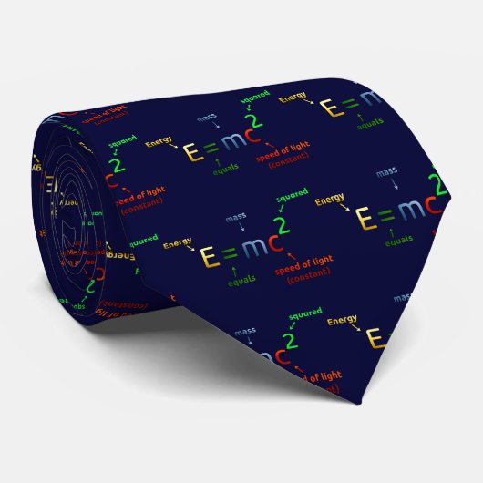 Cravate E = MC^2. E equals MC Squared (Roulé)