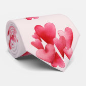 Cravate Eager Pink Hearts (Roulé)