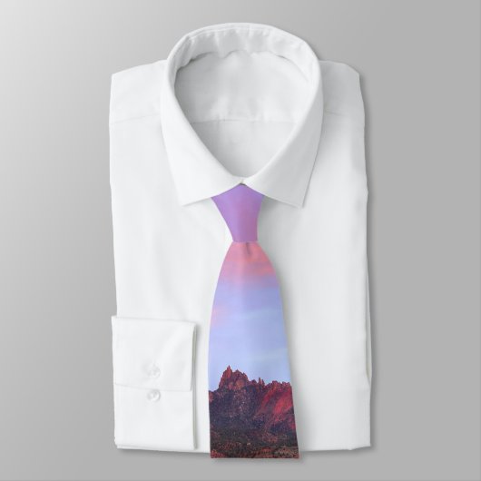 Cravate Eagle Crags Utah Sunset Paysage (Attaché)