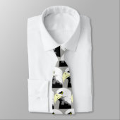 Cravate Eagles Black Football Baseball Necktie (Attaché)