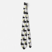 Cravate Eagles Black Football Baseball Necktie (Devant)