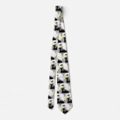 Cravate Eagles Black Football Baseball Necktie (Dos)
