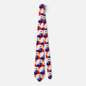 Cravate Eagles Blue Football Baseball Necktie (Devant)