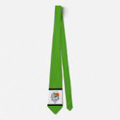 Cravate Eagles Sports Vert Blanc Necktie (Devant)
