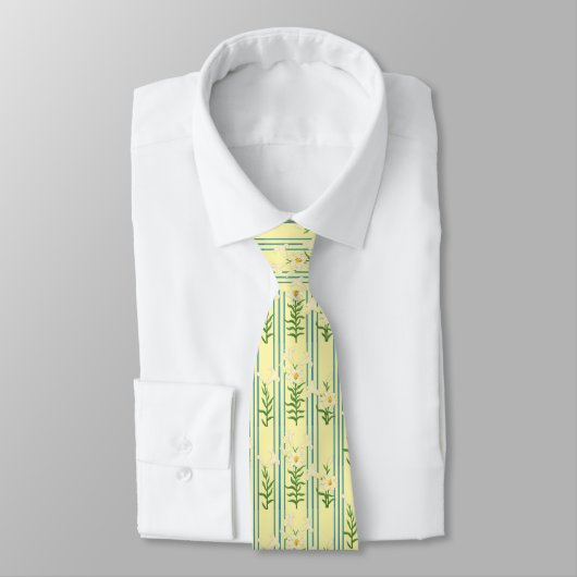 Cravate Easter Lily Neck Tie (Attaché)