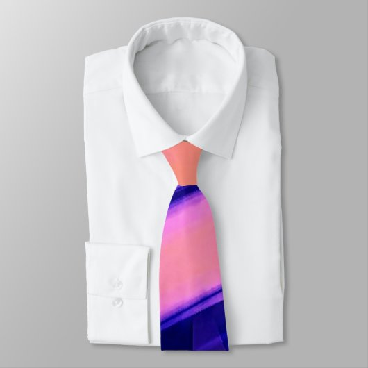 CRAVATE EAU DE CHUTE ABSTRAITE (Attaché)