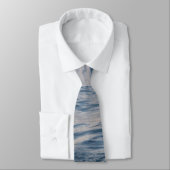 Cravate Eau de mer rapprochée (Attaché)
