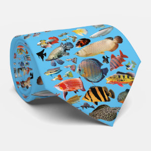 Cravate Eau douce Poisson tropical