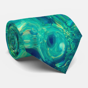 Cravate Eau océanique turquoise