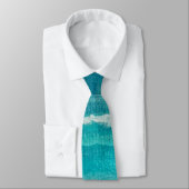 Cravate Eaux bleues turquoises (Attaché)