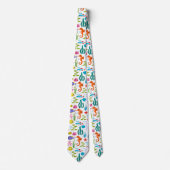 Cravate Eaux tropicales Vie marine et animaux (Devant)