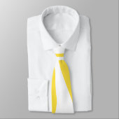 Cravate Ebb et flux 4 en citron jaune et blanc (Attaché)