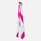 Cravate Ebb et flux 4 en Magenta et Blanc (Dos)