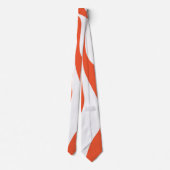 Cravate Ebb et flux 4 en orange et blanc (Dos)