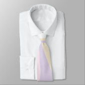 Cravate Ebb et flux 4 - Pastel rose, jaune et violet (Attaché)