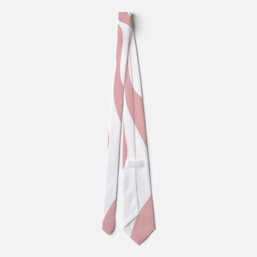 Cravate Ebb et flux 4 - rose et blanc (Dos)