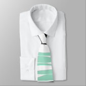Cravate Ebb et flux - Mint vert, blanc et noir (Attaché)