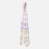 Cravate Ebb et flux - rose pastel, jaune et violet (Dos)