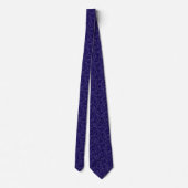 Cravate Écharpe abstraite bleue contemporaine (Dos)