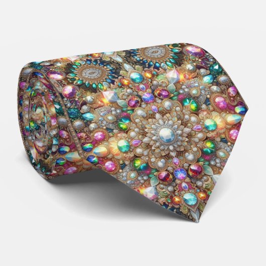 Cravate Écharpe de luxe de style persan designer | Fausse (Roulé)
