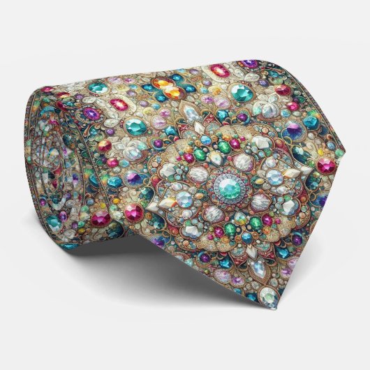 Cravate Écharpe de Luxe de Style Persian Designer | Fausse (Roulé)