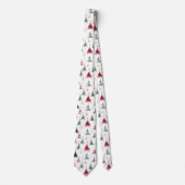 Cravate Écharpe de Noël arbre moderne minimaliste (Devant)