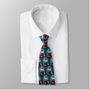 Cravate Écharpe de Noël de dinosaure de Noël