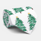 Cravate Écharpes de Noël Arbre Moderne (Roulé)