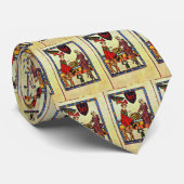 Cravate Échecs, par Meister Der Manessischen Liederhandsch (Roulé)