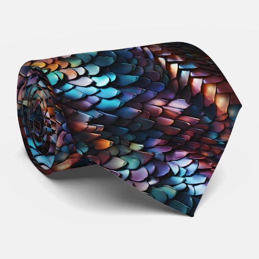 Cravate Échelle de dragon (Roulé)